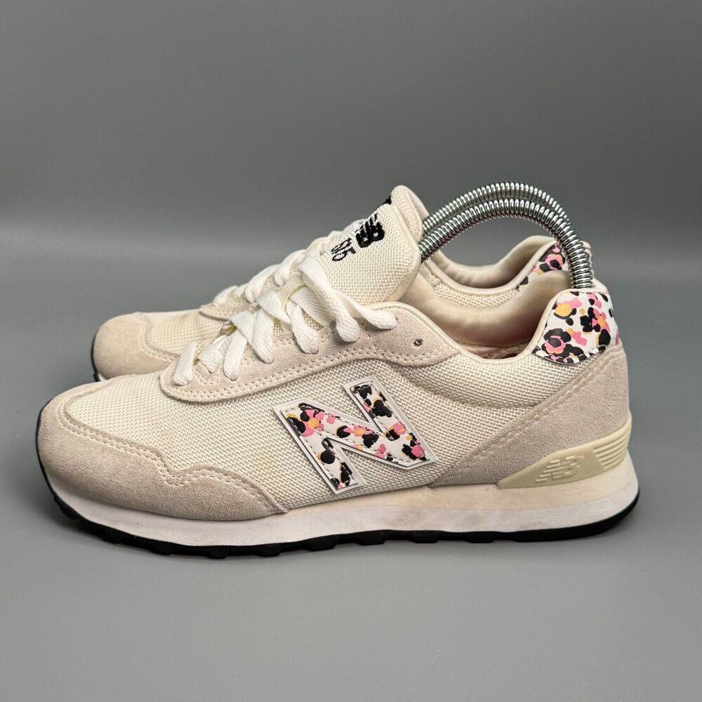 New Balance 515 V3 Women 7.5 Beige Tan Sea Salt Floral Athletic Running Sneakers - Picture 4 of 10